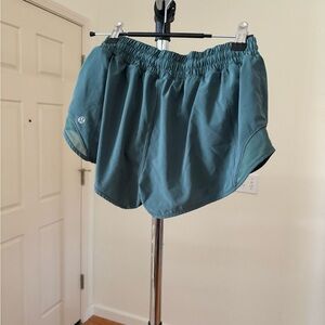 lululemon Hotty Hot Sea Green Athletic Shorts